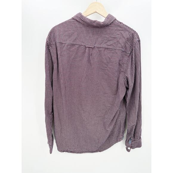 Original Penguin Heritage Slim Fit Red Plaid Button Up Shirt Men's Size Large - Picture 2 of 7